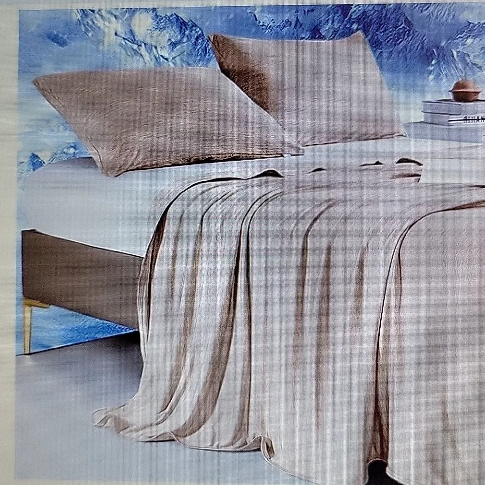 Marchpower Beige Cooling blanket for hot sleepers Twin 59x79
